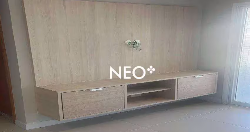 Apartamento com 2 dormitórios para alugar, 65 m² por r$ 6.900,00/mês - boqueirão - santos/sp