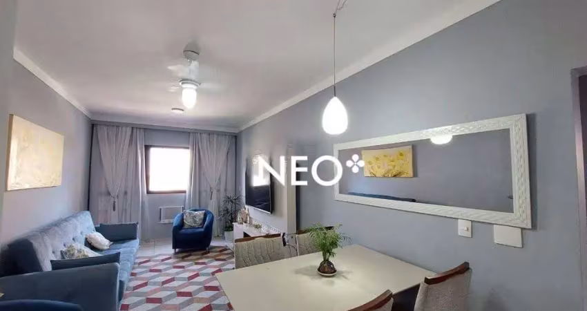 Apartamento com 2 dormitórios à venda, 123 m² por r$ 570.000,00 - embaré - santos/sp