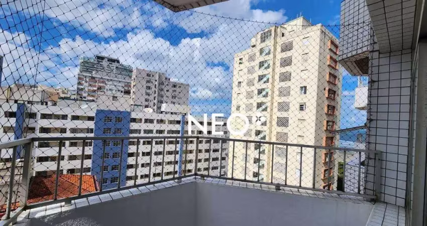 Apartamento com 2 quartos Frente Mar à venda, 84 m² por R$ 790.000 - Gonzaga - Santos/SP