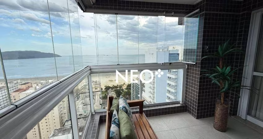 Apartamento Duplex com 3 dormitórios para alugar, 167 m² por R$ 9.000,00/mês - Pompéia - Santos/SP