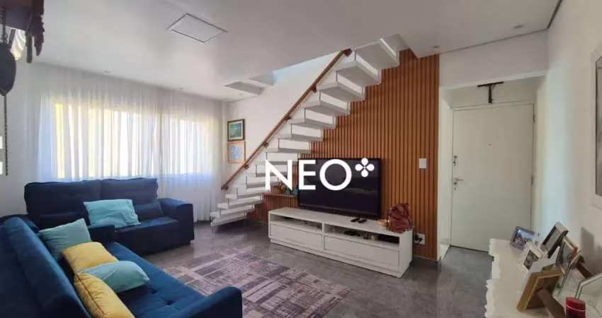 Cobertura com 3 dormitórios à venda, 178 m² por r$ 1.800.000,00 - aparecida - santos/sp
