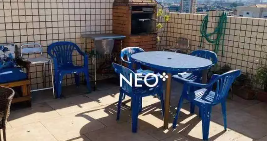 Apartamento Triplex com 3 dormitórios à venda, 142 m² por R$ 860.000 - Boqueirão - Santos/SP