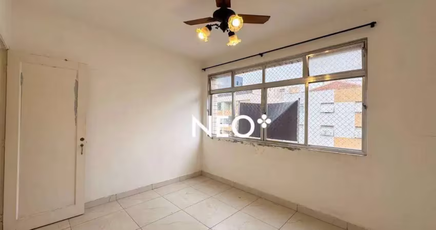 Apartamento com 1 dormitório à venda, 60 m² por r$ 430.000,00 - boqueirão - santos/sp