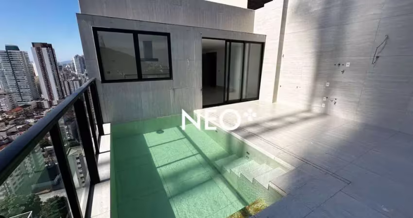 Cobertura com 3 dormitórios à venda, 160 m² por r$ 2.900.000,00 - josé menino - santos/sp