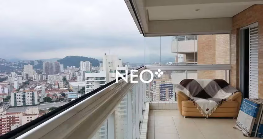 Apartamento com 2 dormitórios à venda, 109 m² por r$ 1.543.000,00 - gonzaga - santos/sp