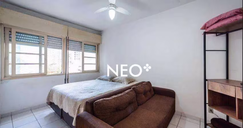 Apartamento com 1 dormitório para alugar, 31 m² por r$ 2.400,00/mês - embaré - santos/sp