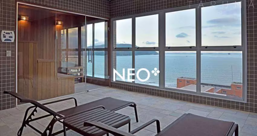 Apartamento com 1 dormitório para alugar, 46 m² por r$ 6.000,00/mês - boqueirão - santos/sp