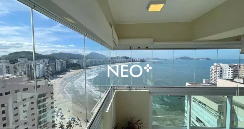 Cobertura com 2 dormitórios à venda, 196 m² por r$ 2.450.000,00 - jardim astúrias - guarujá/sp