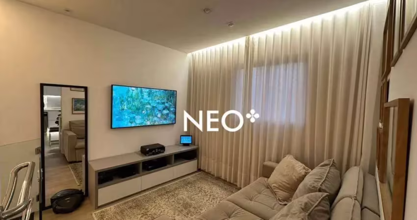 Apartamento duplex com 2 quartos à venda, 74 m² - boqueirão - santos/sp
