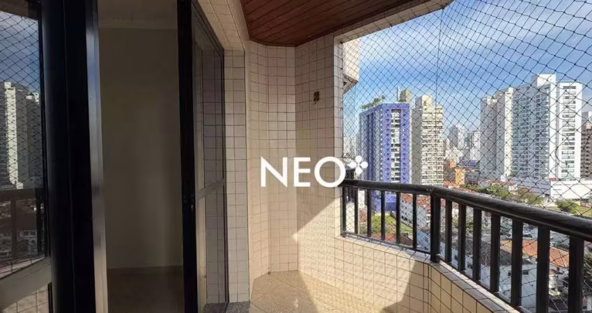 Apartamento com 3 quartos, suíte, varanda,  2 vagas, à venda, 137 m² por r$ 950.000 - embaré - santos/sp