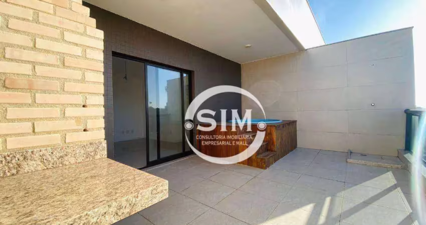 Cobertura com 2 dormitórios à venda, 127 m² no centro - cabo frio/rj