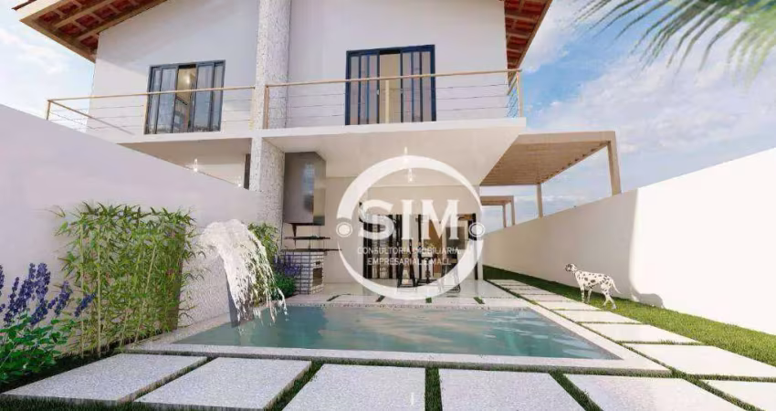 Casa com 4 dormitórios à venda, 155 m² por R$ 1.080.000,00 - Foguete - Cabo Frio/RJ