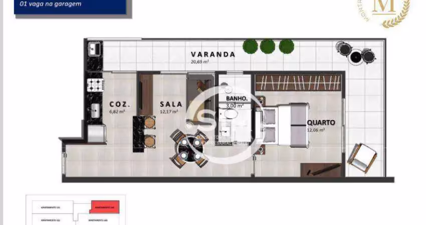 Apartamento com 2 dormitórios à venda, 87 m² por R$ 540.000,00 - Braga - Cabo Frio/RJ