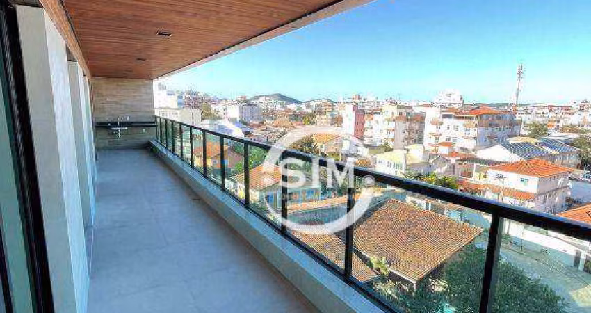Apartamento com 3 dormitórios à venda, 100 m² por R$ 1.450.000 - Centro - Cabo Frio/RJ