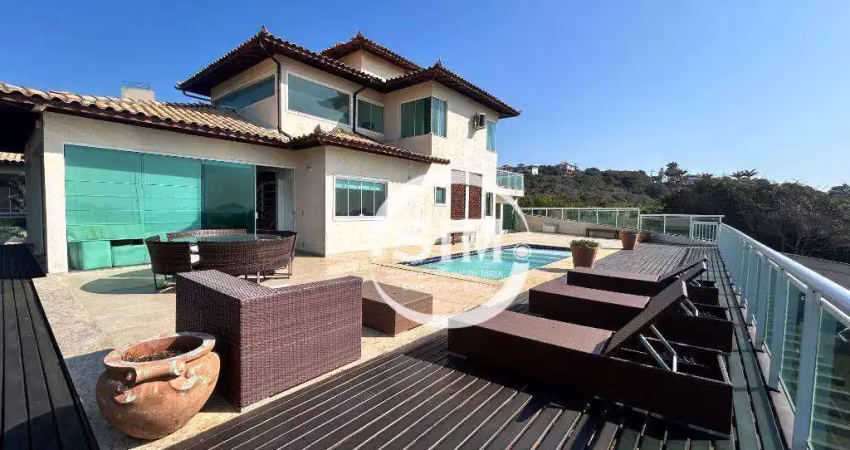 Casa com 7 dormitórios à venda, 500 m²  - brava - armação dos búzios/rj