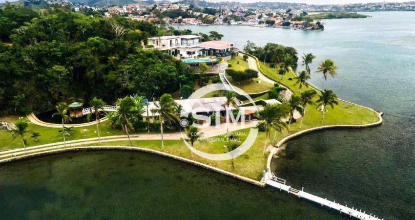 Casa com 6 dormitórios à venda, 1000 m² por r$ 16.000.000,00 - praia do siqueira - cabo frio/rj