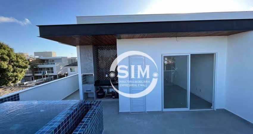 Cobertura com 3 dormitórios à venda, 132 m² por R$ 690.000,00 - Palmeiras - Cabo Frio/RJ