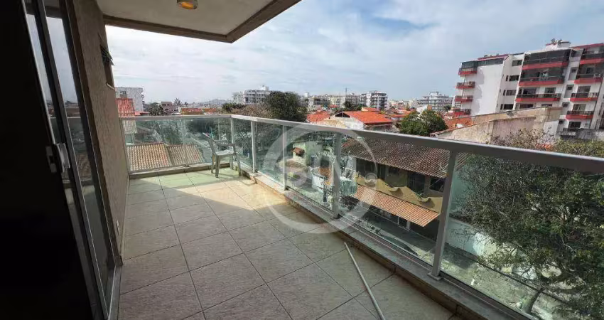 Apartamento com 3 dormitórios, 100 m² - venda por r$ 620.000 ou aluguel por r$ 3.758/mês - braga - cabo frio/rj