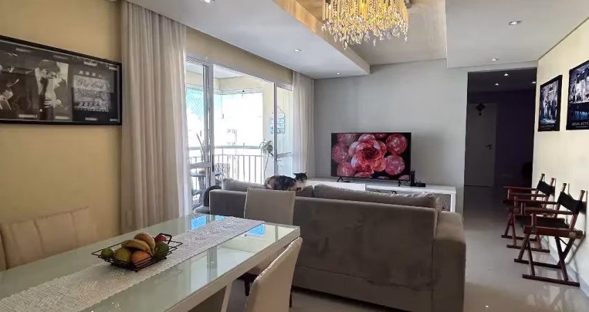 Apartamento 112 metros 3 dormitorios sendo 1 suite semi mobiliado
