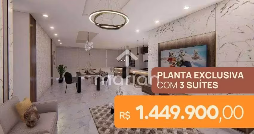 PLANTA EXCLUSIVA - Apartamento com 3 quartos, Centro - Penha
