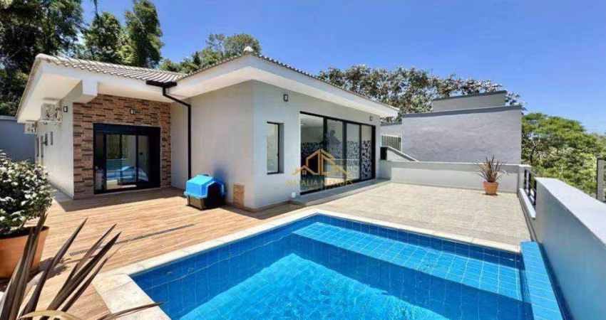Casa térrea, nova e moderna com 3 dormitórios à venda, 321 m² por R$ 2.300.000 - Granja Viana - Reserva do Vianna - Cotia/SP