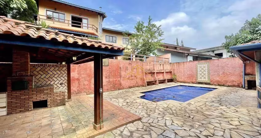 Casa com 5 dormitórios à venda, 360 m² por r$ 1.480.000,00 - estrada fernando nobre - cotia/sp