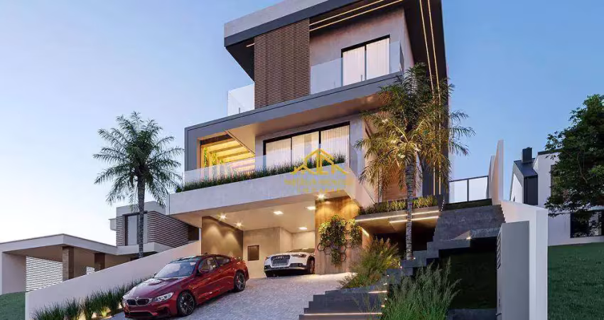 Casa com 4 quartos, sendo 4 suítes à venda, 256 m² por r$ 1.290.000 - villa rica - vargem grande paulista/sp