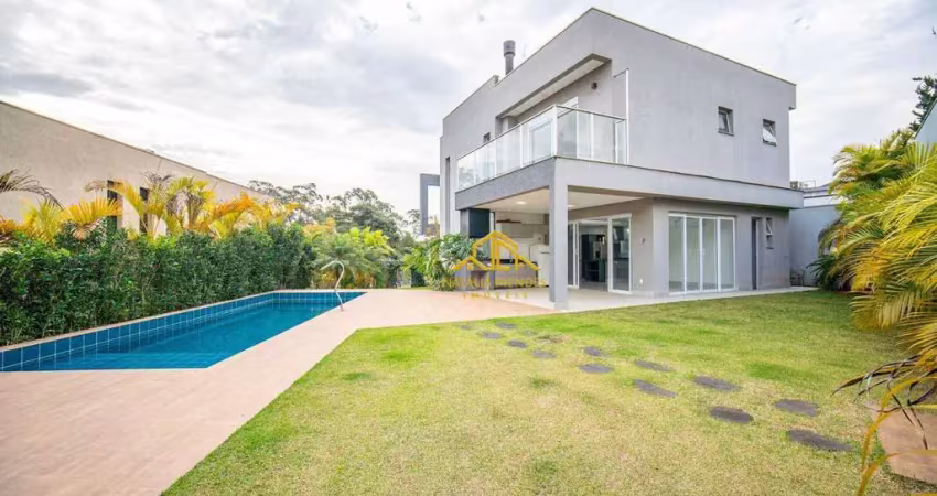 Casa com 4 quartos, sendo 4 suítes, 307 m² - venda por r$ 3.550.000 ou aluguel por r$ 21.000/mês - granja viana - vintage - cotia/sp