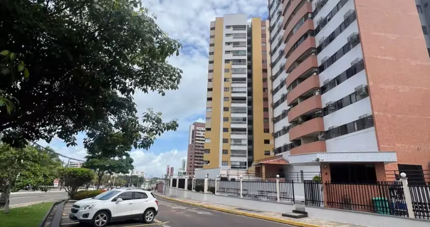 Apartamento todo mobiliado no calhau, para locação, com 3 qrts