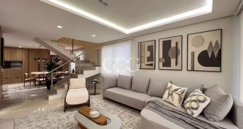Cobertura duplex mobiliada e equipada à venda no bairro exposição, em caxias do sul-rs.