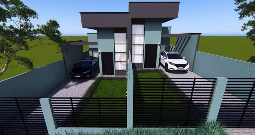Casas em construção, no bairro iguaçu - araucária/pr.