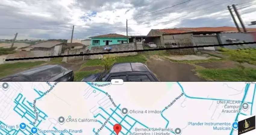 Terreno à venda na Rua Bico-de-lacre, 571, Capela Velha, Araucária