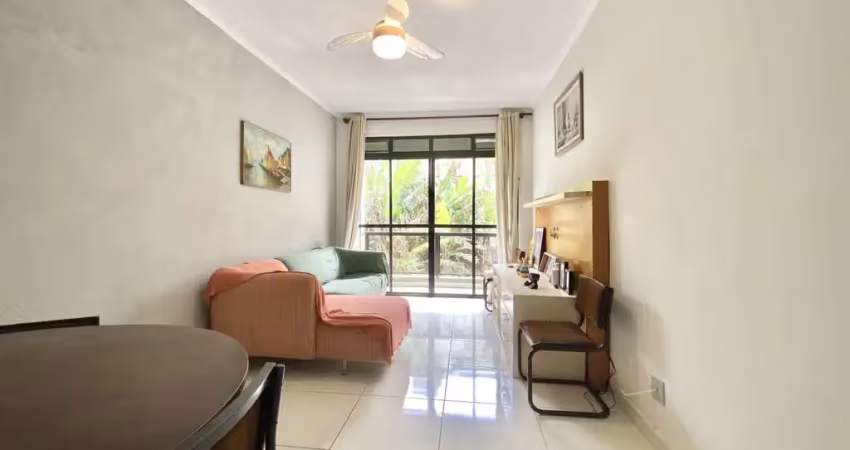 Apartamento para venda em guarujá, praia do tombo, 2 dormitórios, 2 banheiros, 1 vaga