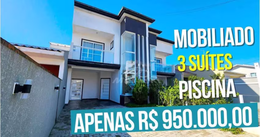 Sobrado com 3 dormitórios à venda, 136 m² por R$ 950.000,00 - Brejatuba - Guaratuba/PR
