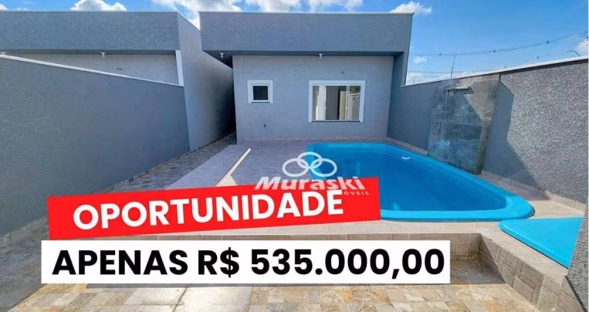 Casa com 3 dormitórios à venda, 97 m² por R$ 535.000,00 - Eliana - Guaratuba/PR