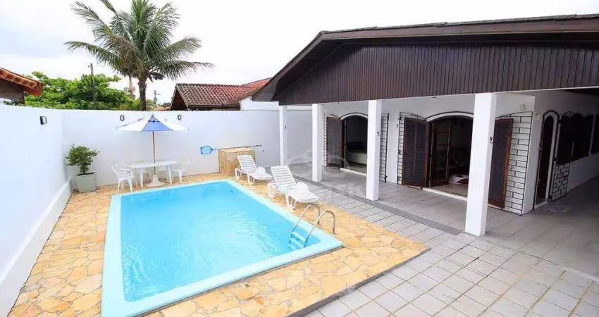 Casa com 3 dormitórios para alugar, 180 m² por r$ 950,00/dia - nereidas - guaratuba/pr