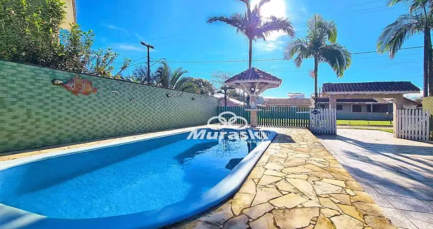 Casa com 4 dormitórios para alugar, 150 m² por r$ 720,00/dia - coroados - guaratuba/pr