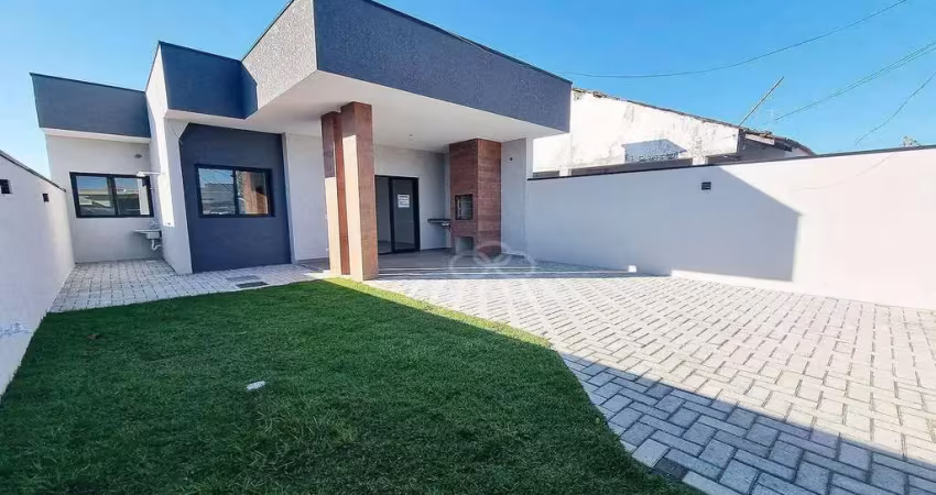 Casa com 3 dormitórios à venda, 77 m² por r$ 390.000,00 - cohapar - guaratuba/pr