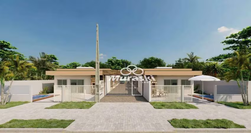 Casa com 2 dormitórios à venda, 49 m² por r$ 350.000 - eliana - guaratuba/pr