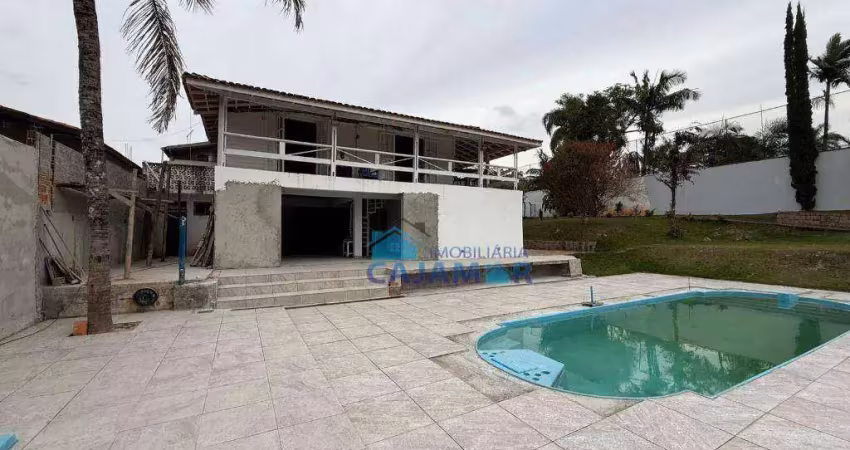 Casa com 6 dormitórios para alugar, 800 m² por r$ 8.000,00/mês - chácara do rosário - cajamar/sp
