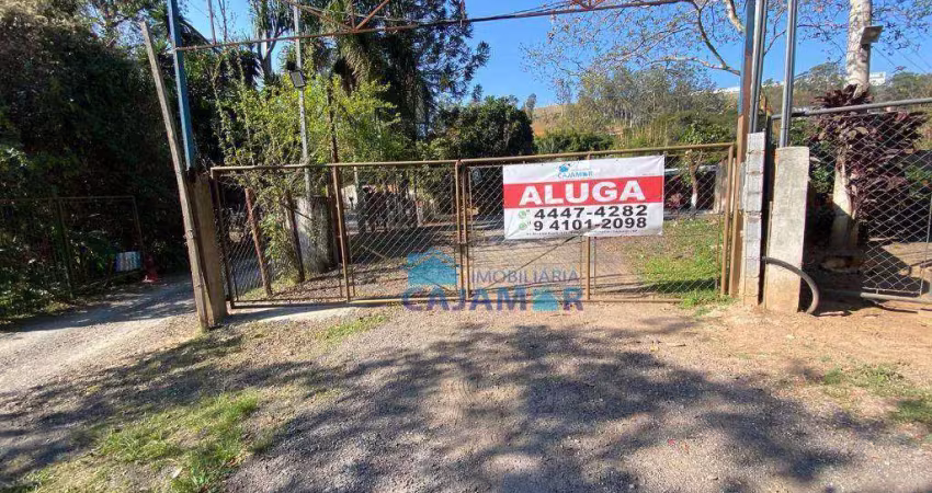 Terreno para alugar, 1500 m² por r$ 2.500/mês - jordanésia - cajamar/sp