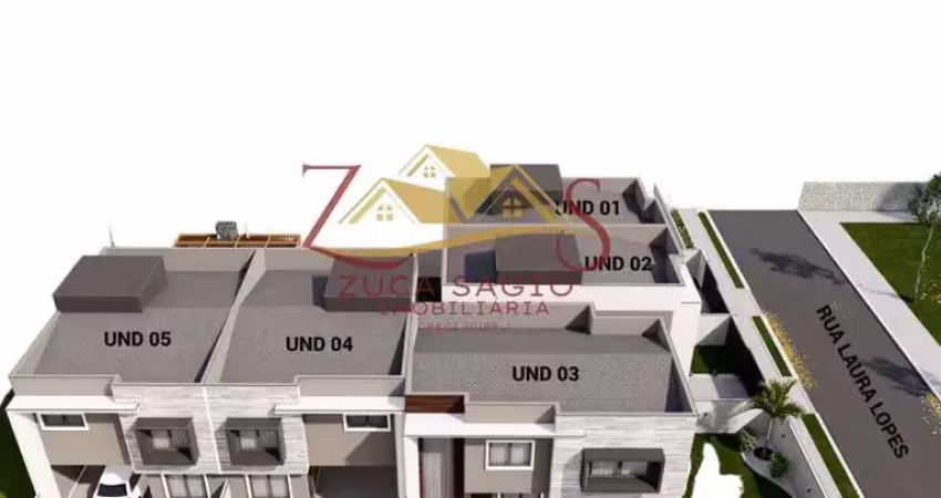 Sobrado à venda em são josé dos pinhais, cruzeiro, com 3 quartos, 115m²