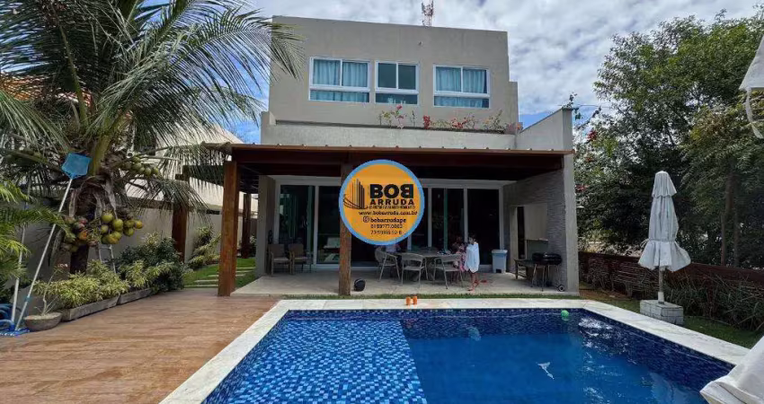 Casa em condomínio fechado com 3 quartos à venda na Avenida Dona Maria do Carmo Pontual de Petribú, Praia de Toquinho, Ipojuca