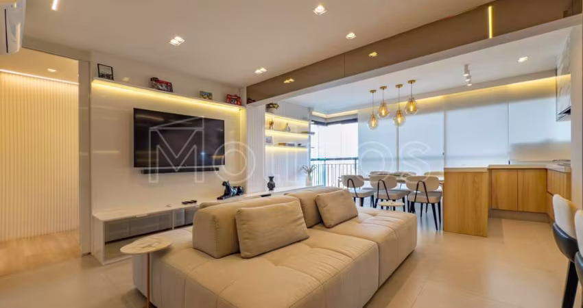 Apartamento com lindo projeto de arquitetura, 85m sendo 2 suites a venda no Tatuape