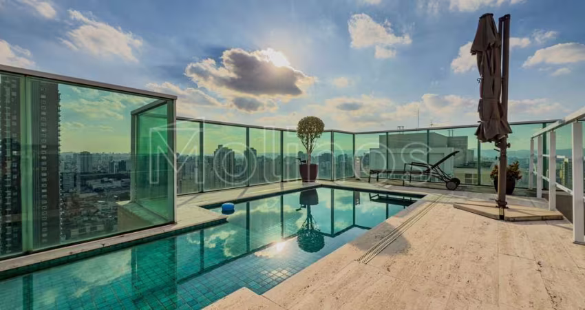 Cobertura á venda no Tatuapé, 345 m² , 3 suites  , 5 vagas de garagem, depósito,  Condominio Club