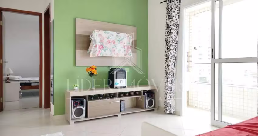 Apartamento 1 dormitório para venda em praia grande, caiçara, 1 dormitório, 1 banheiro, 1 vaga