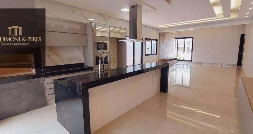 Casa com 04 suítes plenas, mobiliada, com eletros essenciais na cozinha no Cond. Gran  Trianom, Anápolis.