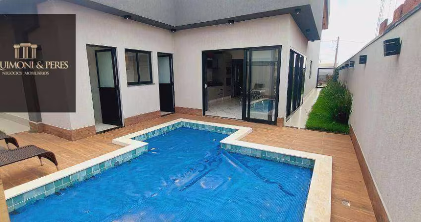 Casa com 3 suítes, área gourmet com cortina de vidro, mobiliada e com eletros na cozinha, no Gran Trianom