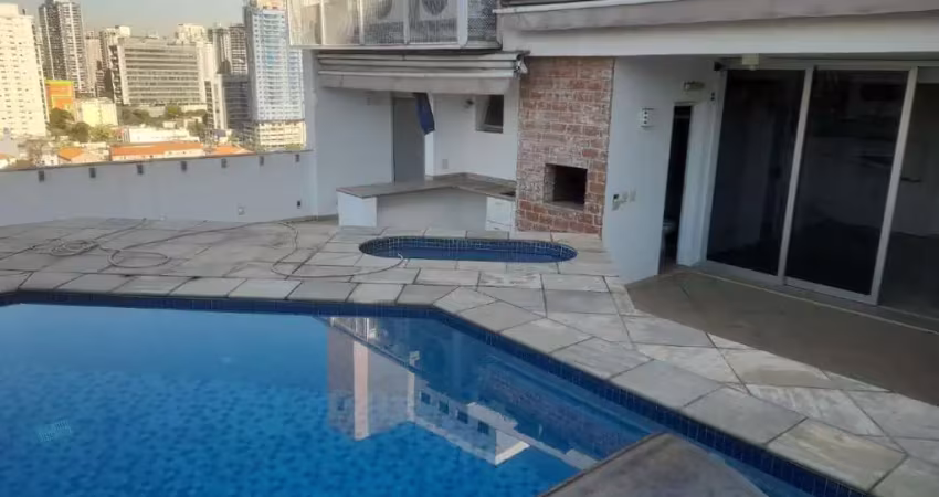 Versátil cobertura para venda em campo belo com 5 quartos, sendo 3 suítes, 318m²
