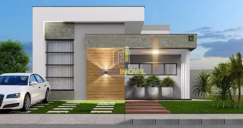 CASA EM CONDOMÍNIO FECHADO COM 3 SUÍTES